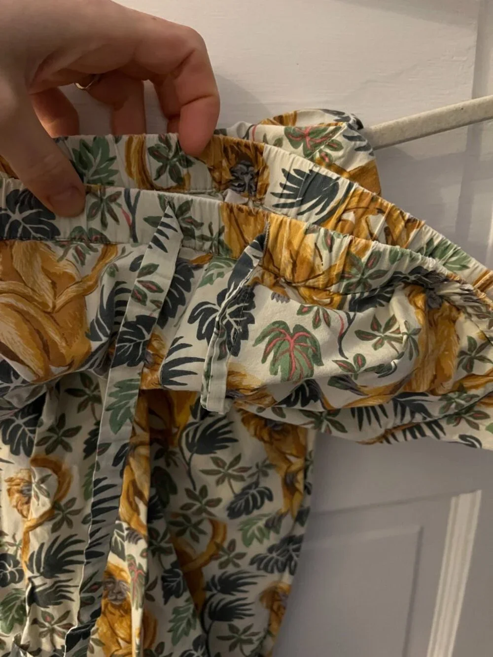Printfresh Monkey Pajama Set – Women's Large | Organic Cotton
